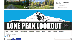 Desktop Screenshot of lonepeaklookout.com